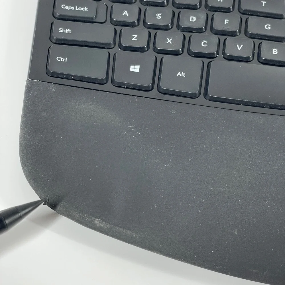 NO KEY Microsoft Sculpt Ergonomic Keyboard 1559 Black Wireless Split Keypad